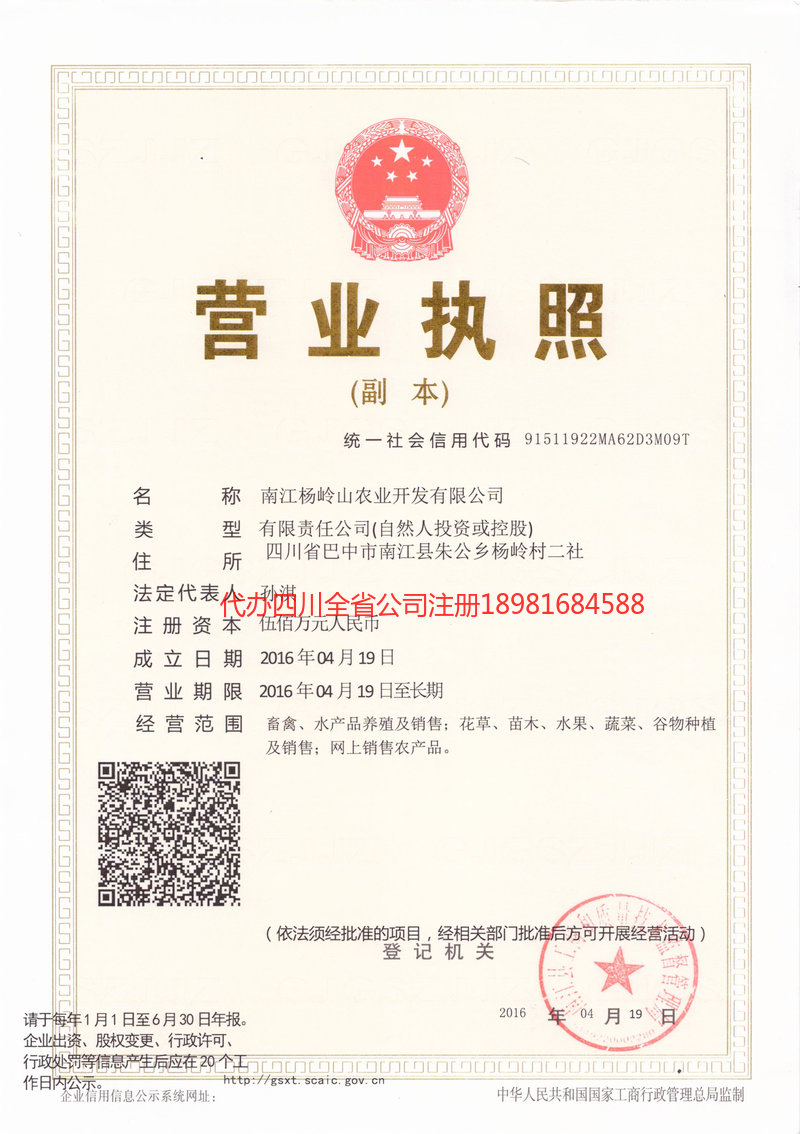 吉林市吉林市杨岭山农业开发有限公司